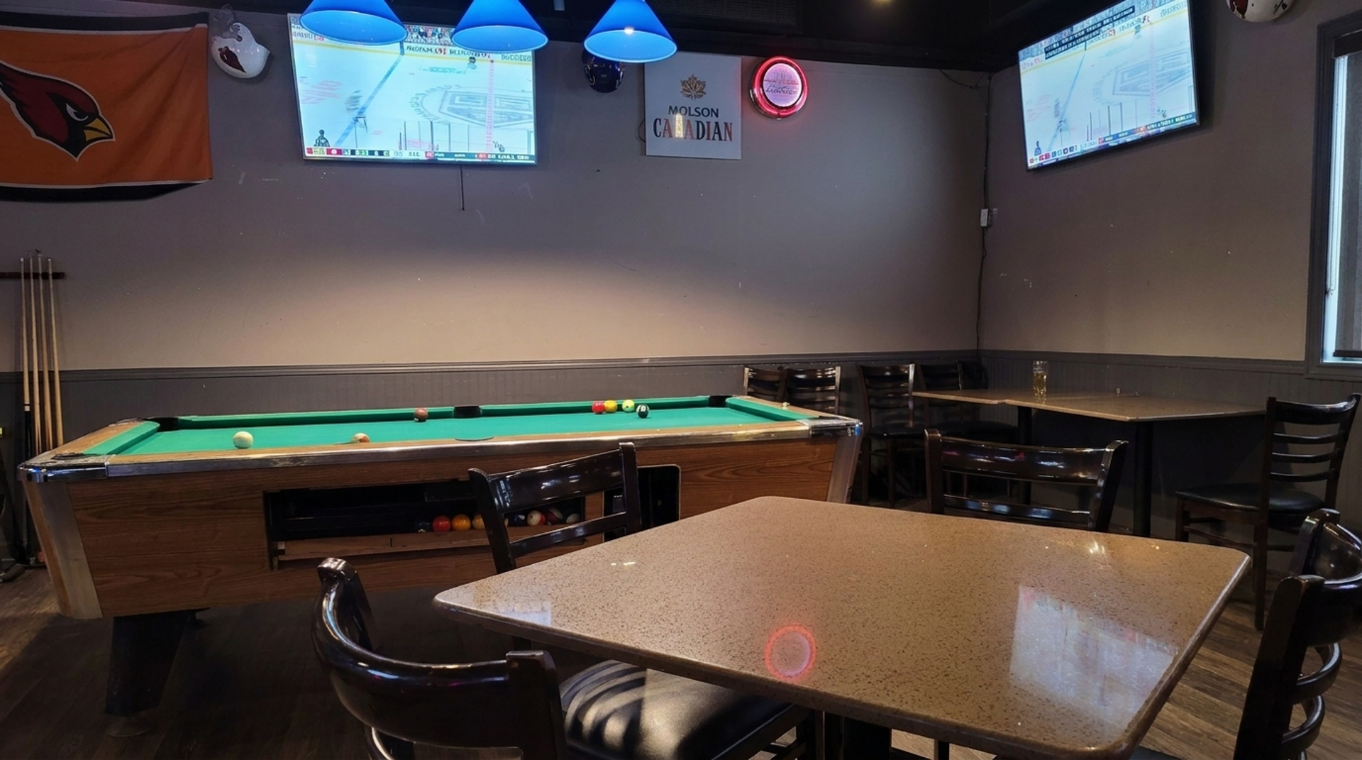 Pool and eight VLTs