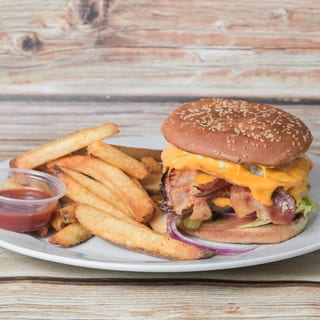 Coach's Memphis BBQ Loaded Burger