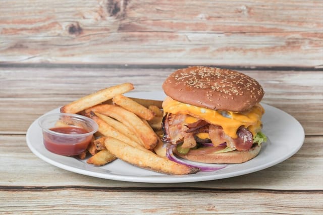 Coach's Memphis BBQ Loaded Burger.