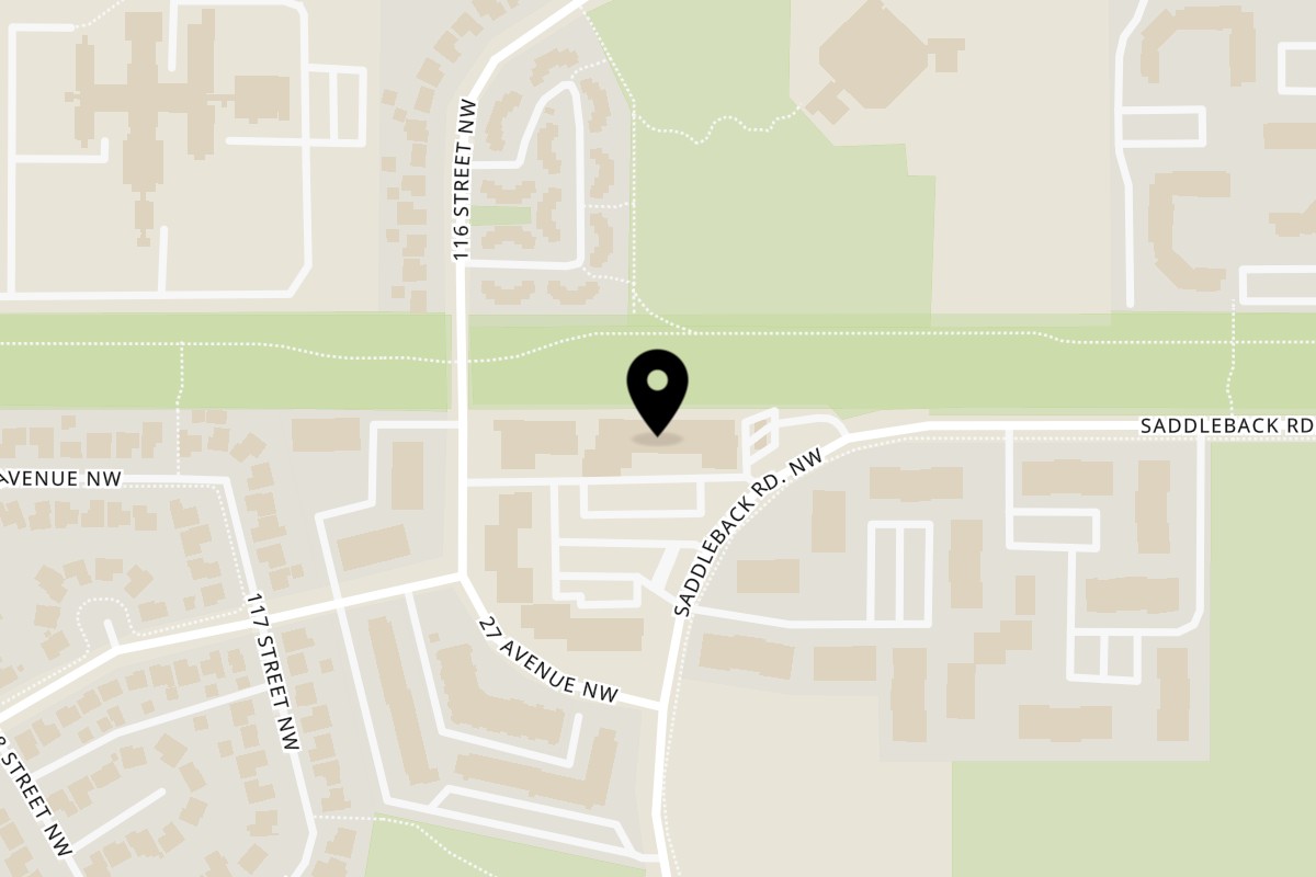 Map showing the location of Coach's Corner Sports Bar & Grill edmonton on 300 Saddleback Road Northwest in Edmonton